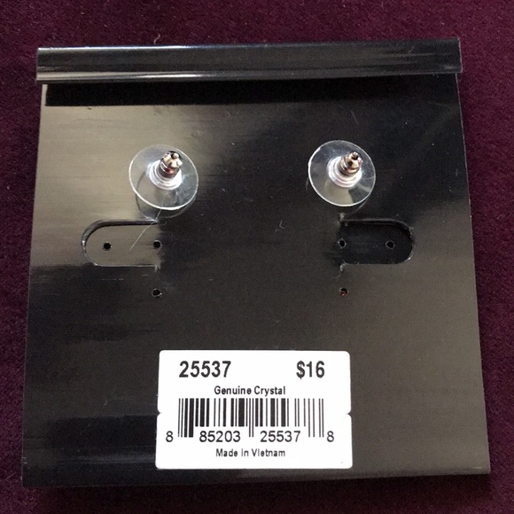 Cookie Lee Genuine Crystal Earrings - Picture 2 of 2